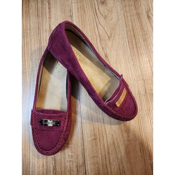 Vionic Shoes - Vionic Shoes Flats Slip On Suede Plum Purple Womens Size 7.5